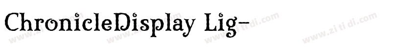 ChronicleDisplay Lig字体转换